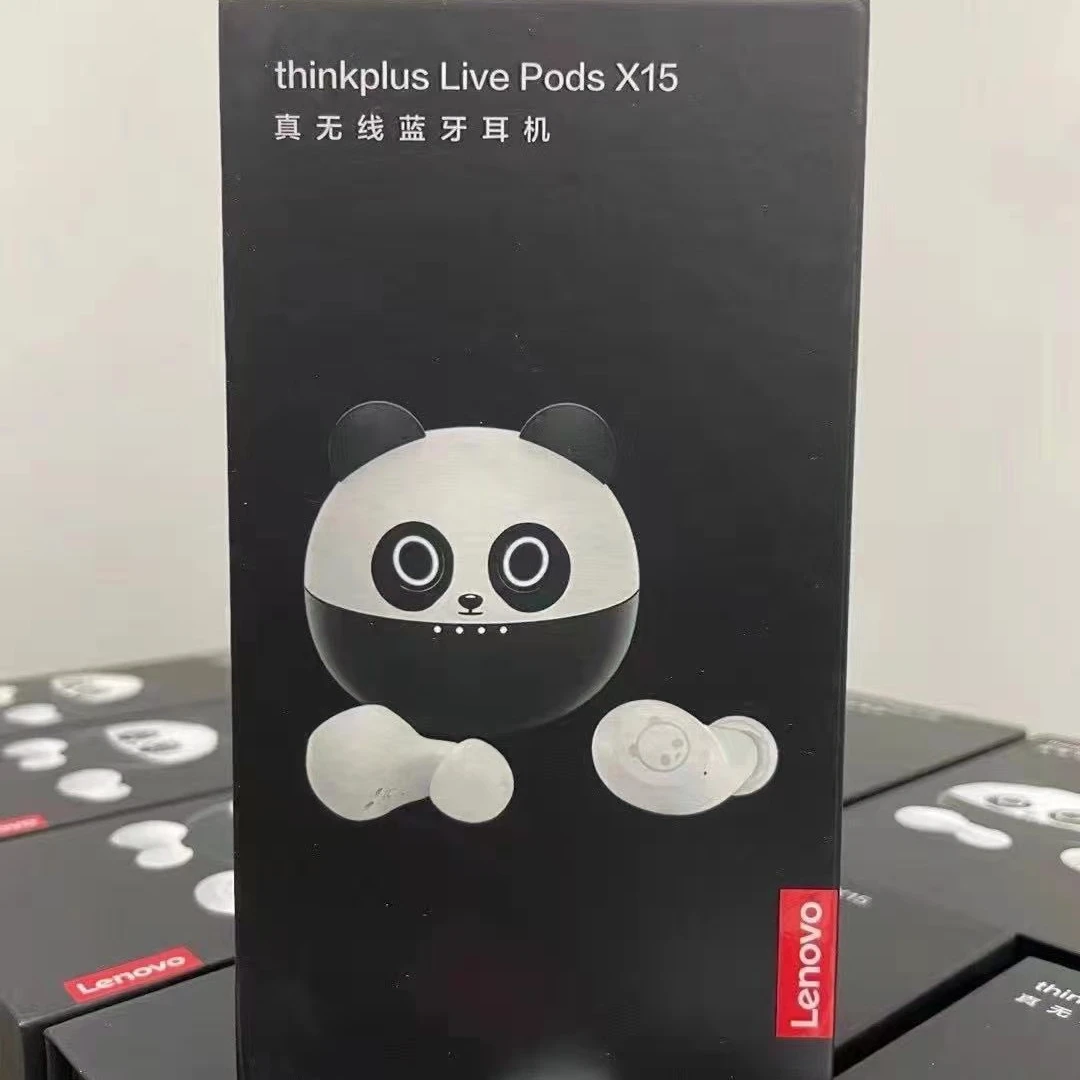 Lenovo Thinkplus Live Pods X15 Tws Bt5.0 Earbuds Panda Wireless Headphones Earphone