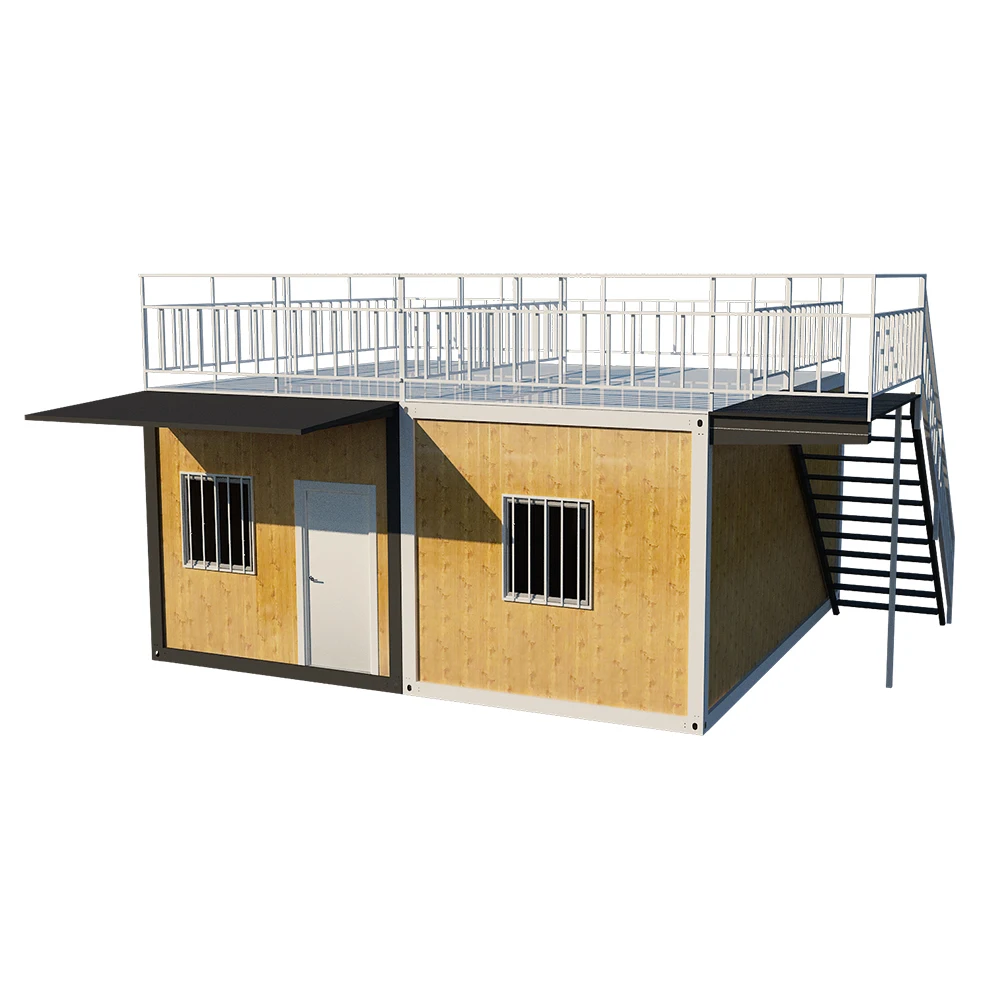 Easy To Install Take The Stairs 3 Bedroom Plan Frame Portable Container Modular House For Outdoor