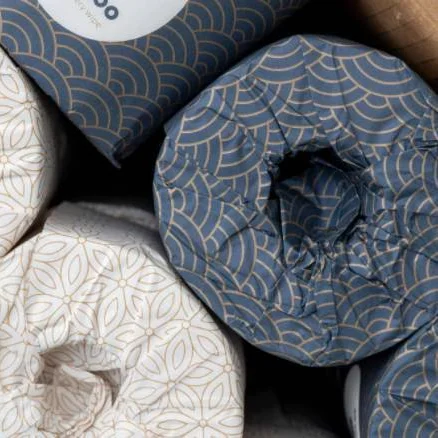 Bleached Bamboo Toilet Paper Bathroom Tissue Paper