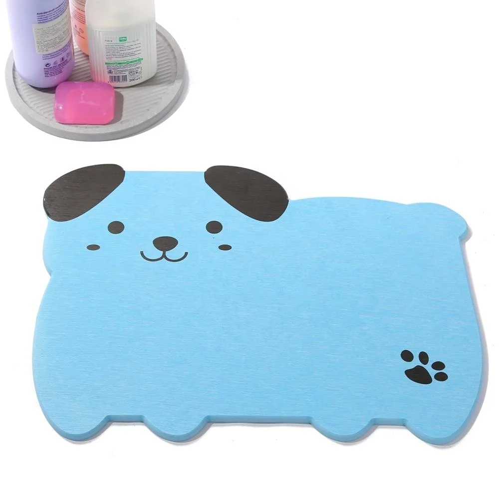 Eco-friendly fast drying diatomaceous earth mat water absorbent diatomite foot mat antibacterial diatomite bath mat