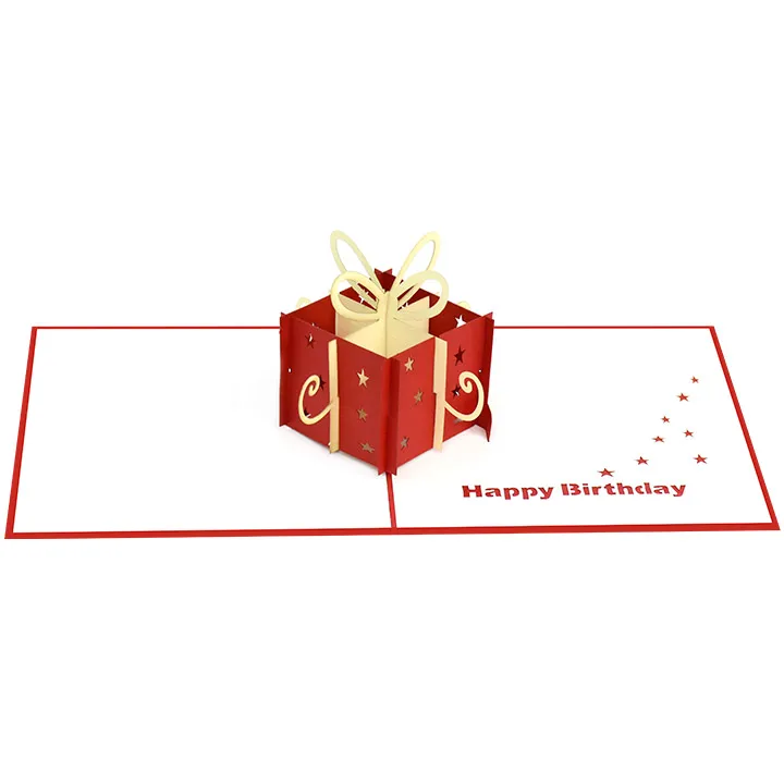 Beautiful Birthday gift 3D Pop up greeting card Vietnam Handmade Lasercut Cheap price Kirigami