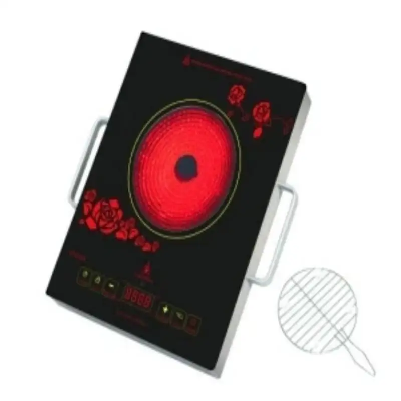 Портативная электрическая стеклянная Одиночная инфракрасная керамическая плита горелка Плита варочная панель для дома