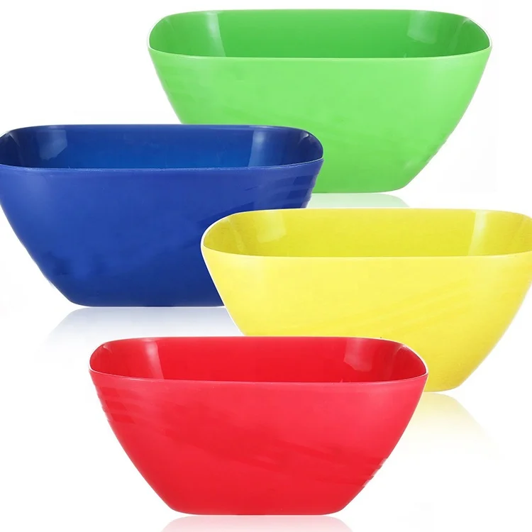 Reusable Unbreakable Easter Candy Dish Snack Bowl Plastic Party Serving Bowls for Side Dishes Pasta and Salad Dip