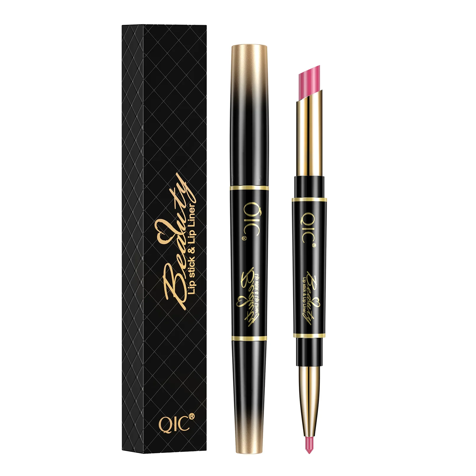Hot selling 16 Color Double-end Lipsticks Lasting Lipliner Waterproof Moisturizer Lip Liner Stick Pencil