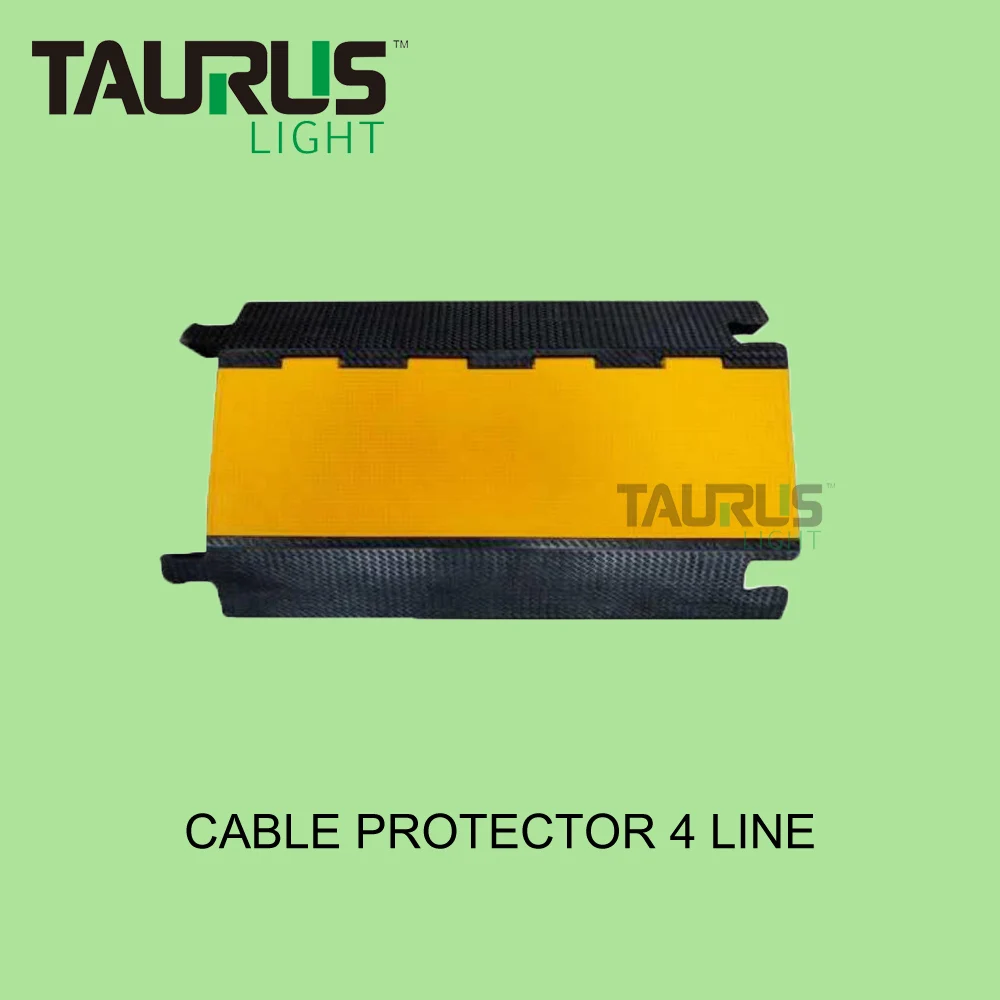 Rubber Cable Protector Outdoor 4 Channel for Electric Cable