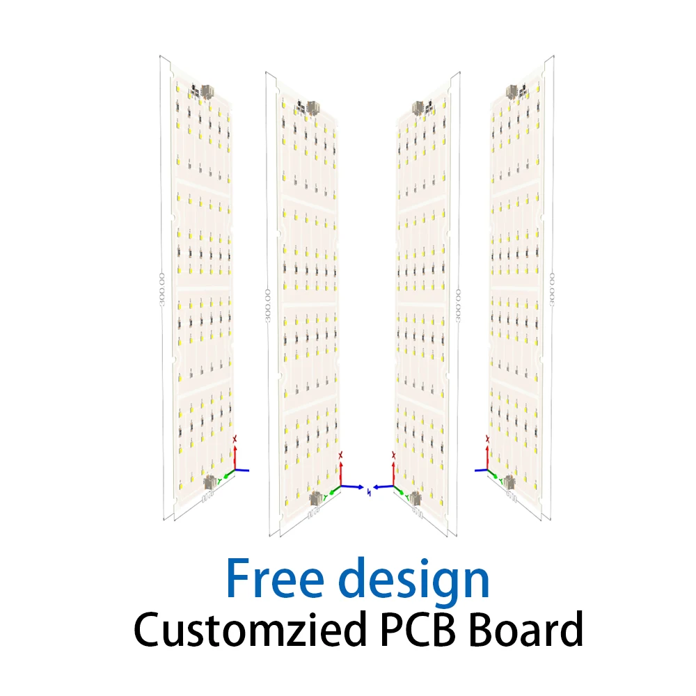 Free design Professional PCB PCBA Assembly Electronic Led Printed Aluminum PCB Circuit Board for led lights