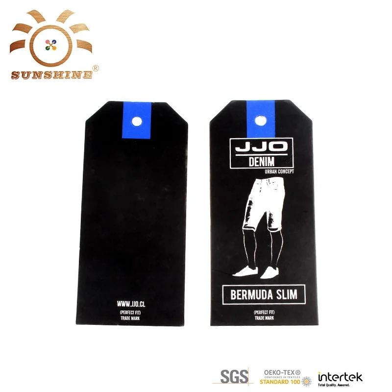 Factory Direct Supply Good Price Cardstock China Hang Tag Jeans
