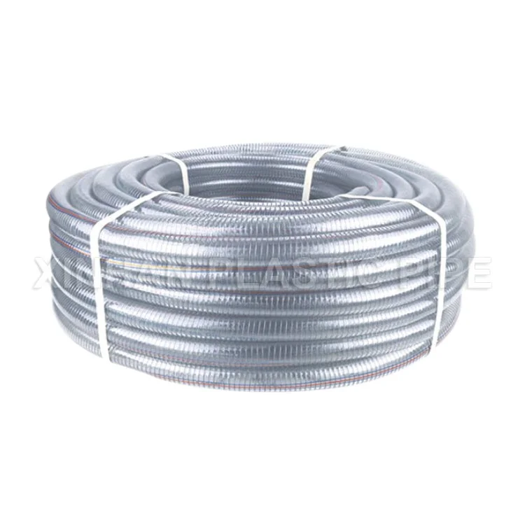 Sprial steel wire strengthen PVC hoses for garden and agriculture irrigation