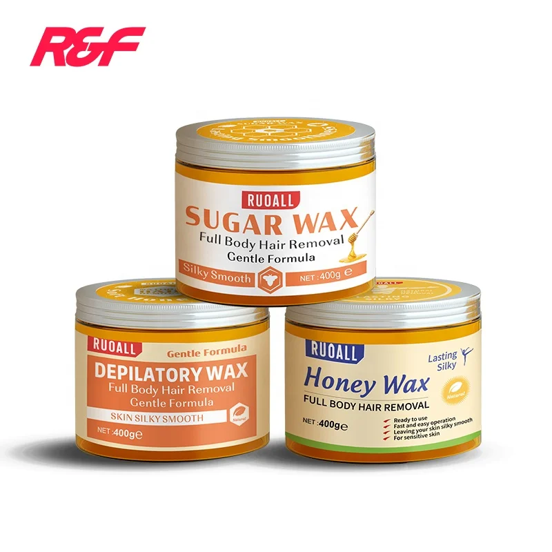 Ruoall Hair Removal Depilatory Wax Comes With Wax Paper and Wooden Sticks