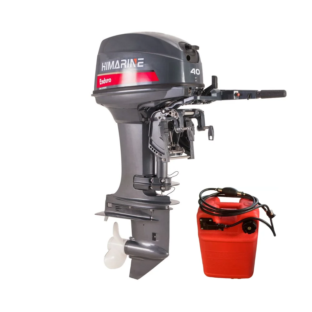 Outboard Motor Marine Boat Engine 40HP 2 Stroke Water-Cooled Gasoline Engine E40XMHL