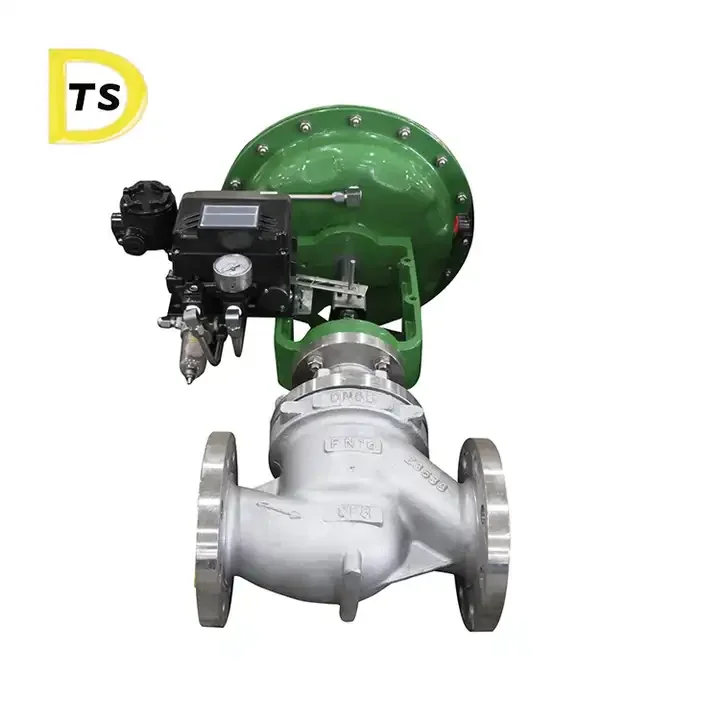 Пневматический мембранный регулирующий клапан DN50 из нержавеющей стали пневматический с позиционером