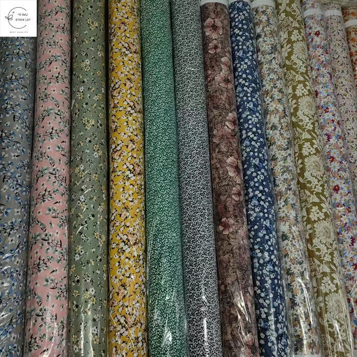 Лидер продаж, недорогая тканая вискозная ткань из вискозы с принтом, в наличии, партия для одежды