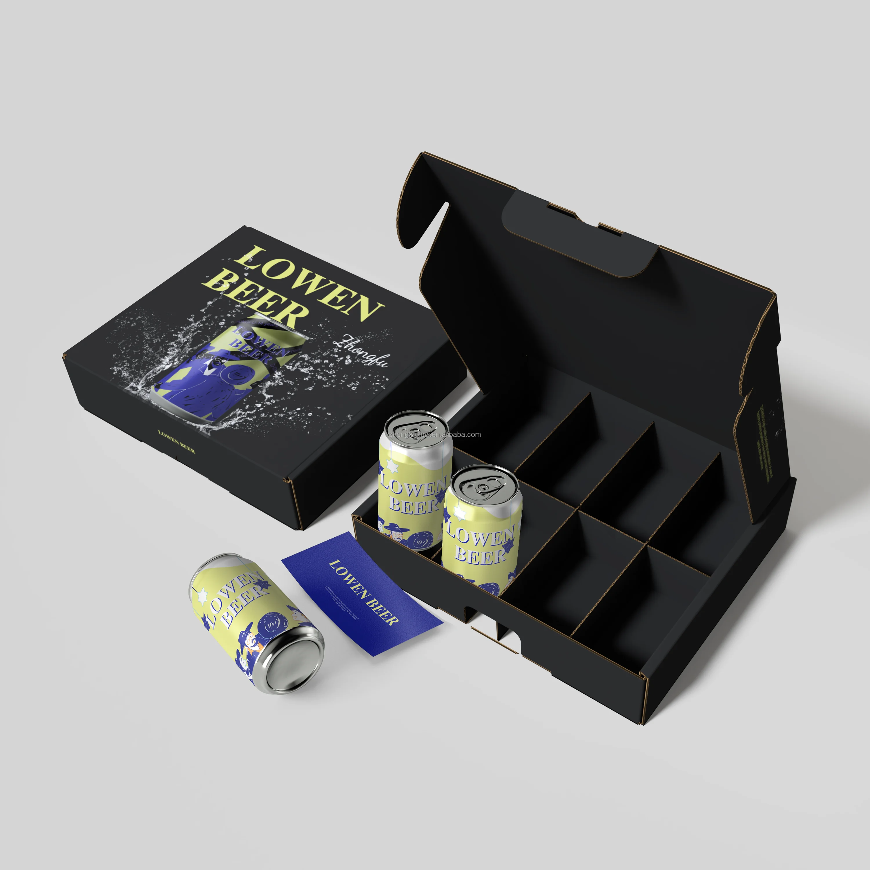 Wine Bottle Empty Gift Box China Manufacturers Cardboard 6 Pack Alcohol Free Beer Qingdao Beer Box Packaging