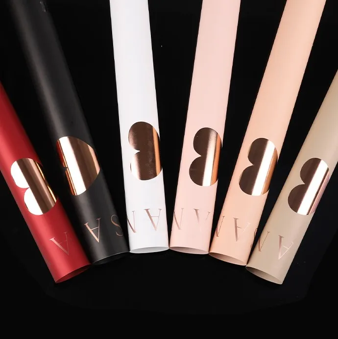 Good Selling White Paper Waterproof Packaging Brown Roll Flower Bouquet Wrapping