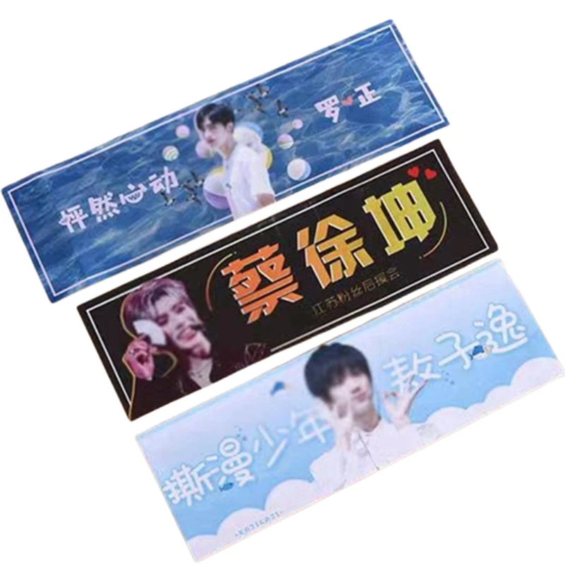 Fan Welcome Congratulation Happy Birthday Cheering Letters Mini Banner Custom Printing Kpop Paper Slogan
