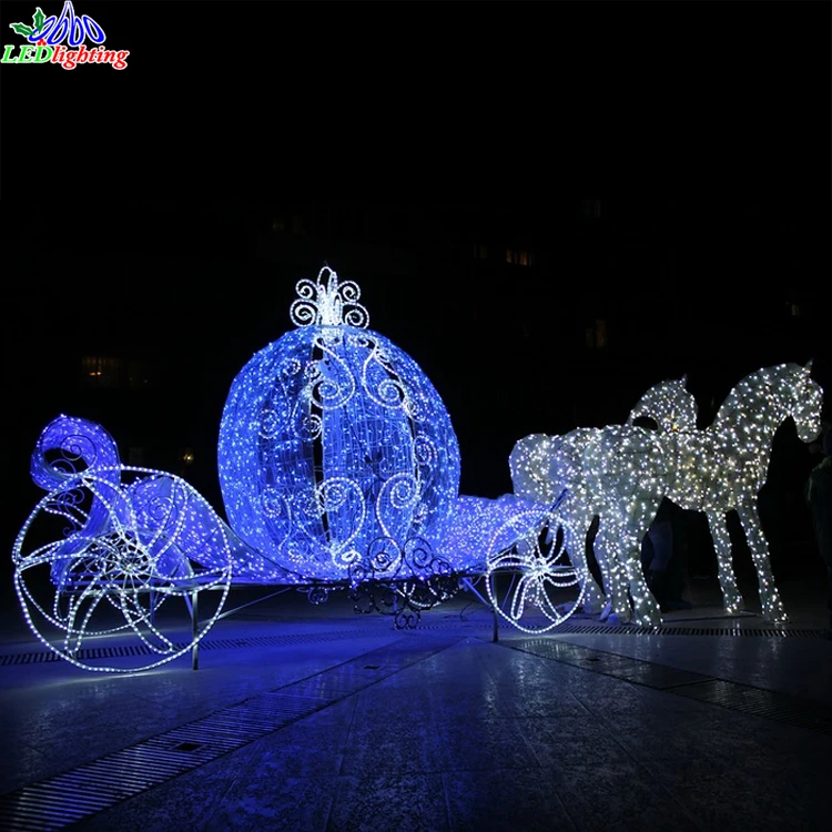 New Arrival Red Dancing Horse LED Light Carousel Music Box Xmas Holiday Merry Christmas Decorations