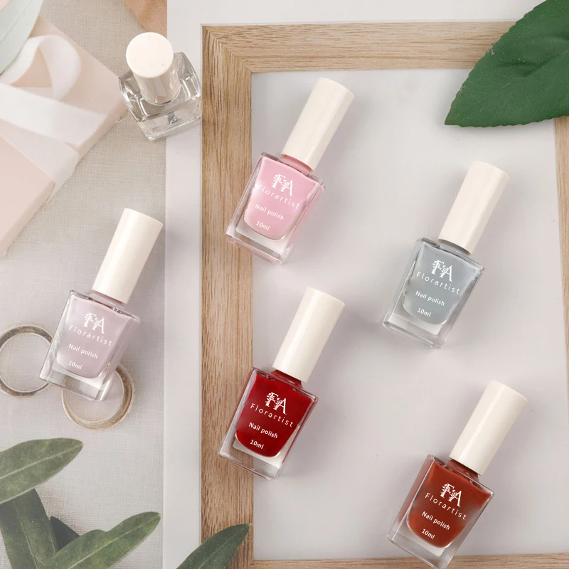 Healthy Quick Drying Non-Porous Metallic Nail Polish Without Crack