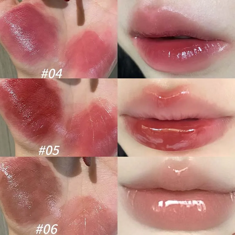 Cosmetics Glossy Lip Stain Long-Wear Lip Stain HERORANGE For A Sheer Pop Of Color & Subtle Gloss Effect Cute Lip Gloss