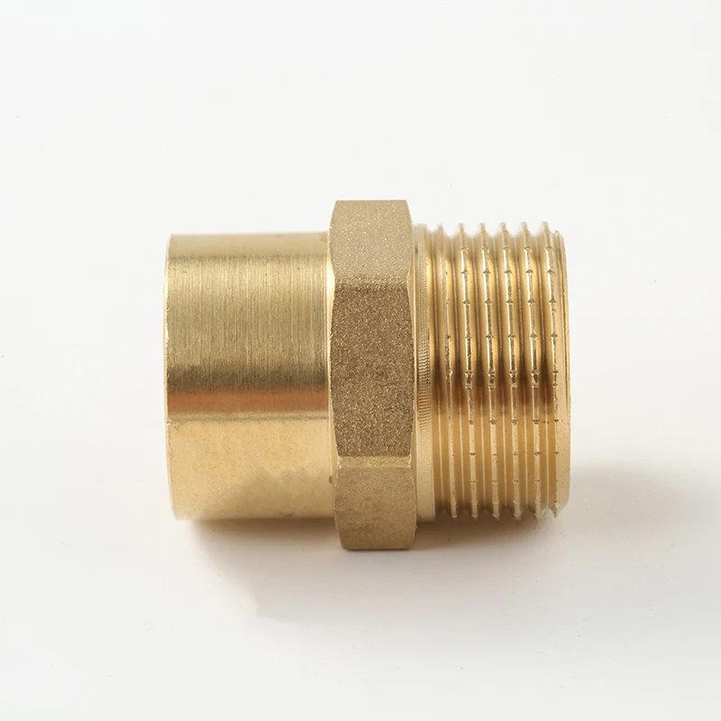 support OEM Brass Ftting pex pipe straight copper fittings pipe press fittings
