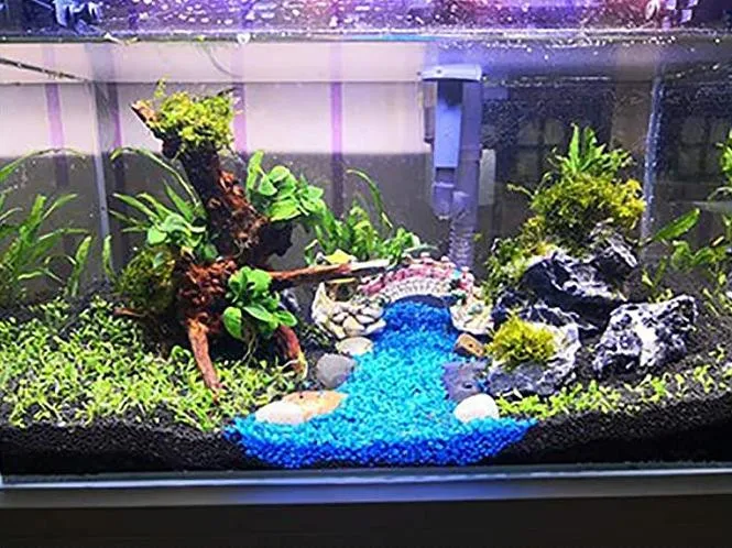 Beautystone Company Hot Selling purple Painted Gravels Coated Gravels