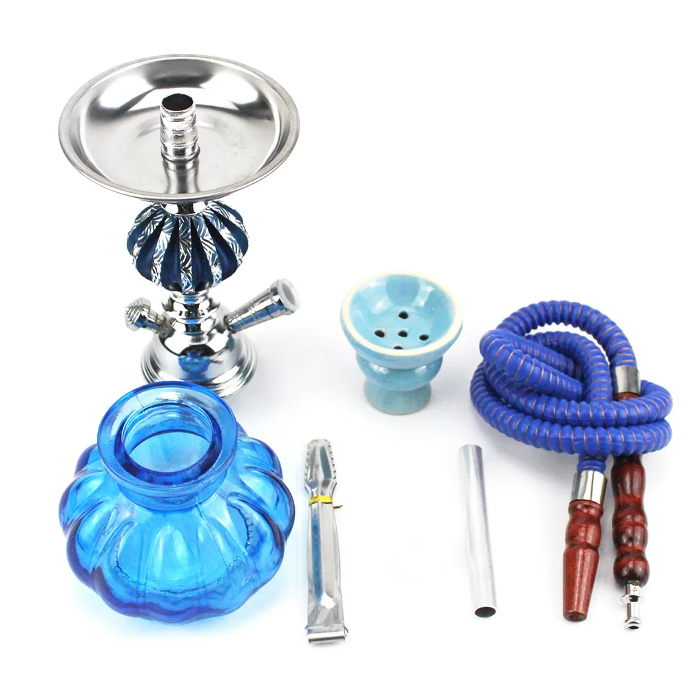 Hot Small Size Iron Hookah Nargila Travel Portable Hookah Pumpkin Shisha