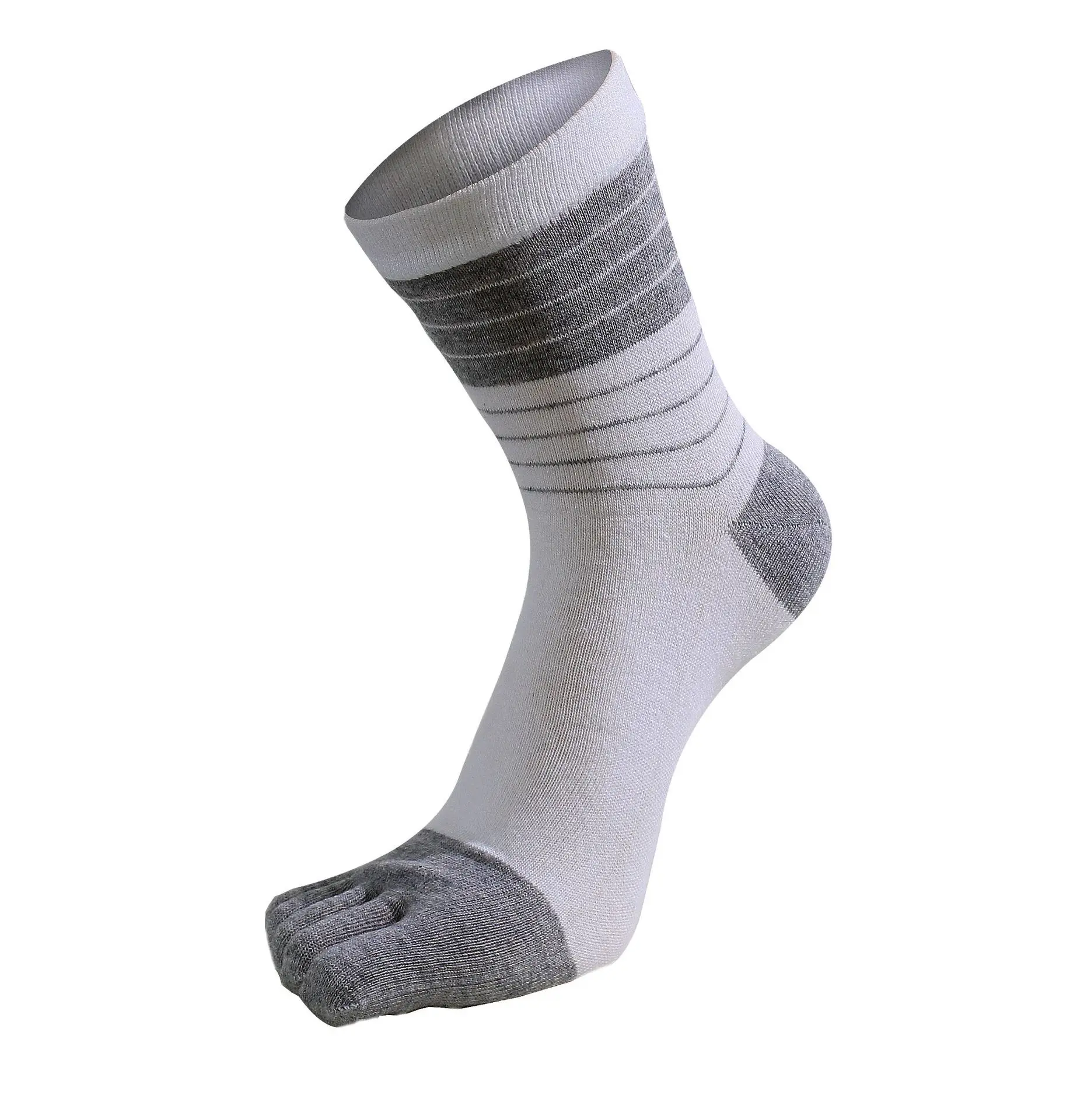 New Five Finger Socks For Man Combed Cotton Colorful Breathable Sweat Deodorant Antibacterial Fashion Sport Socks With Toes