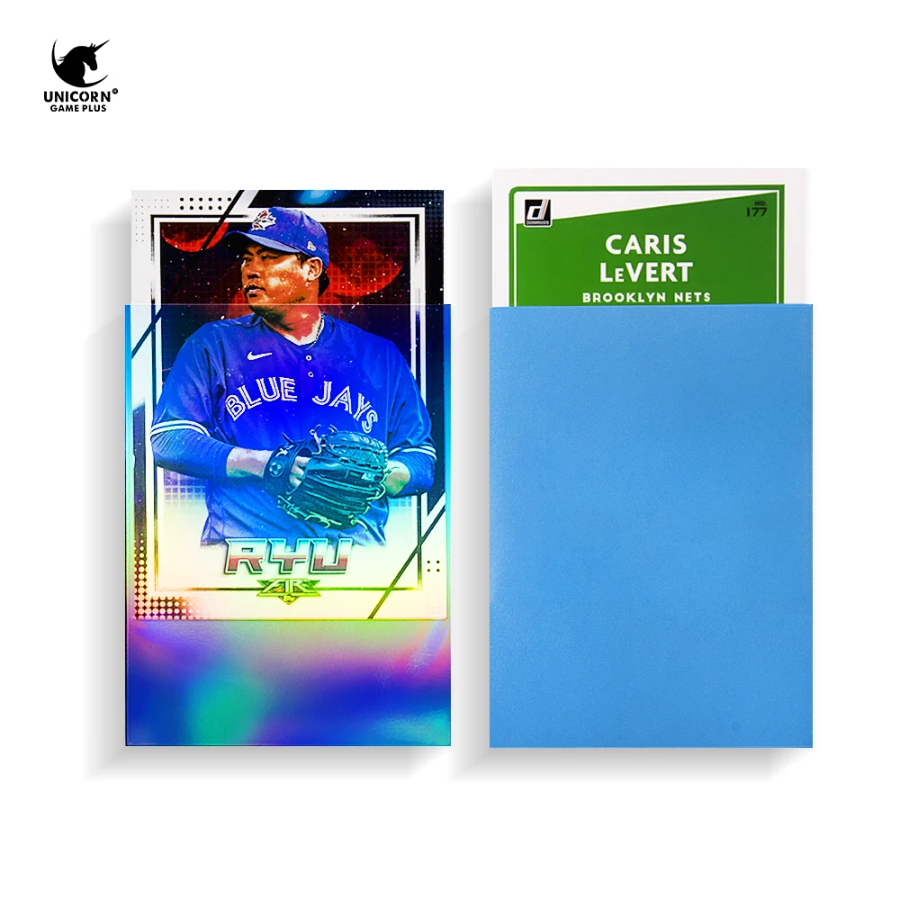 MTG 66X91MM RAINBOW EFFECTS Light Blue Back HOLOGRAPHIC CARD SLEEVES  600PCS PACK