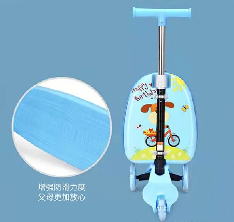 2020 hot salel kids luggage trolley luggage for kids luggage scooter for kids