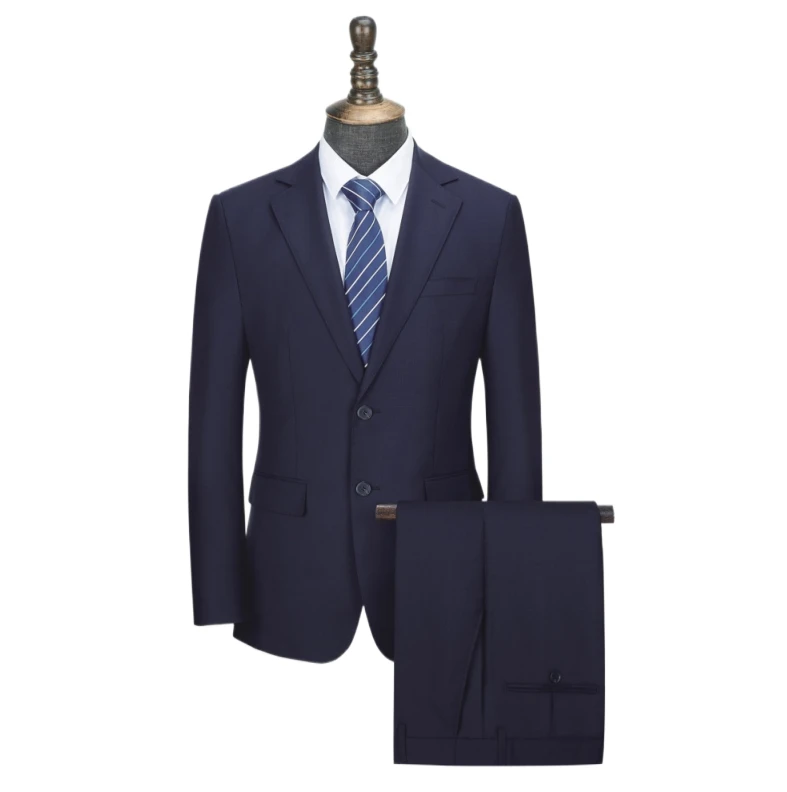 Luxurious Wool Men s Suit Set Stylish Business Banquet Comfy Suit for Gentlemen