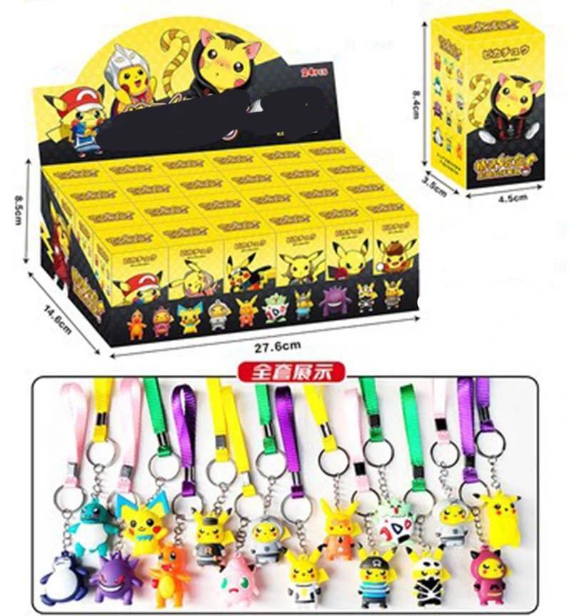 Blind Box Wholesale Demon Slayer 1 Piece Capybara Hokage Poke Mones Genshin Impact Cartoon Anime Blind Box Figure Keychain