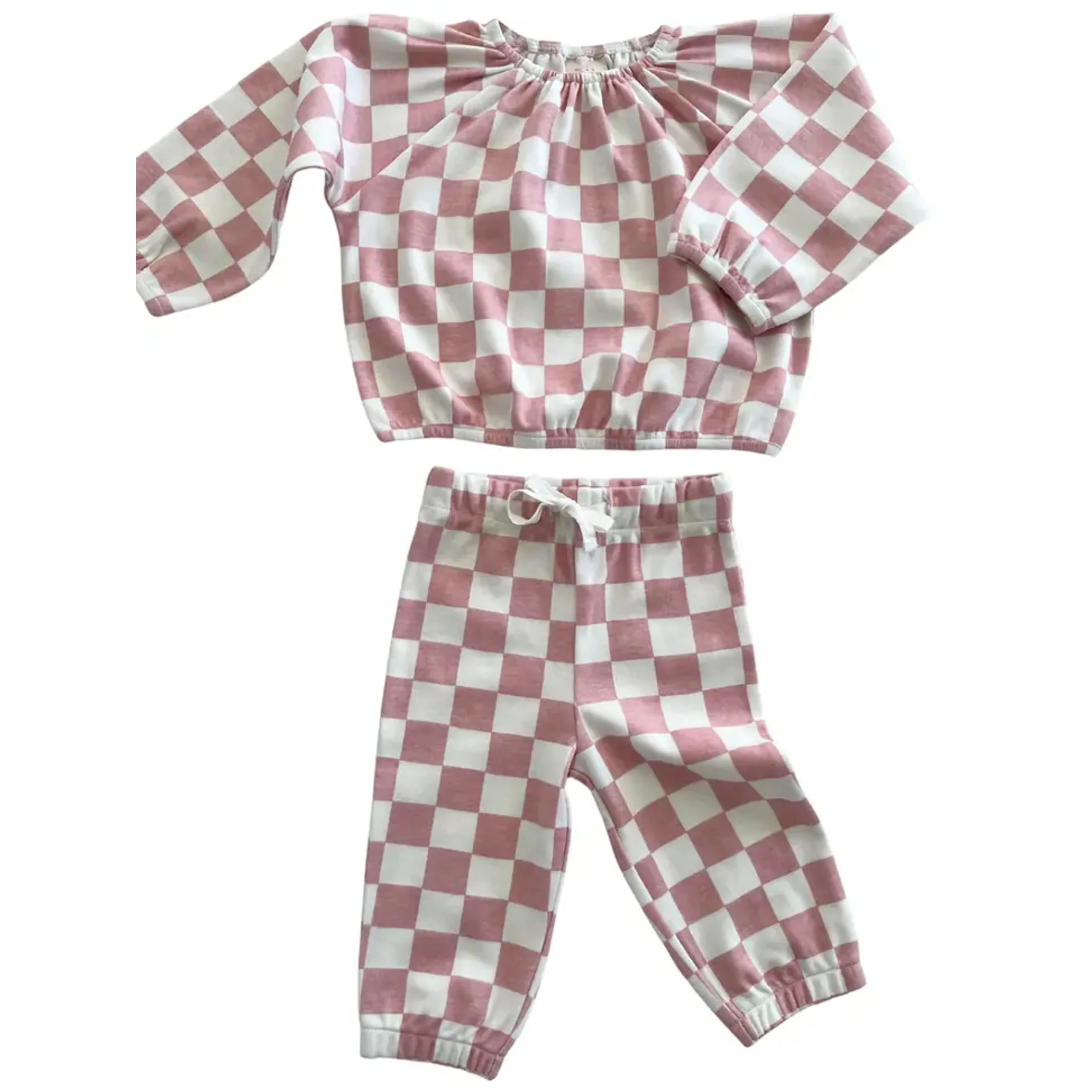 Customize label Children Set Baby Girl Boys 100%cotton home wear long Sleeves outfits Sets Kids Clothing