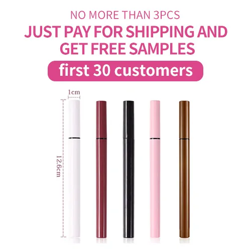 2022 New trend   Best Waterproof Natural  Liquid 2 In 1 Self Adhesive Eyeliner Magic Eyeliner Pen