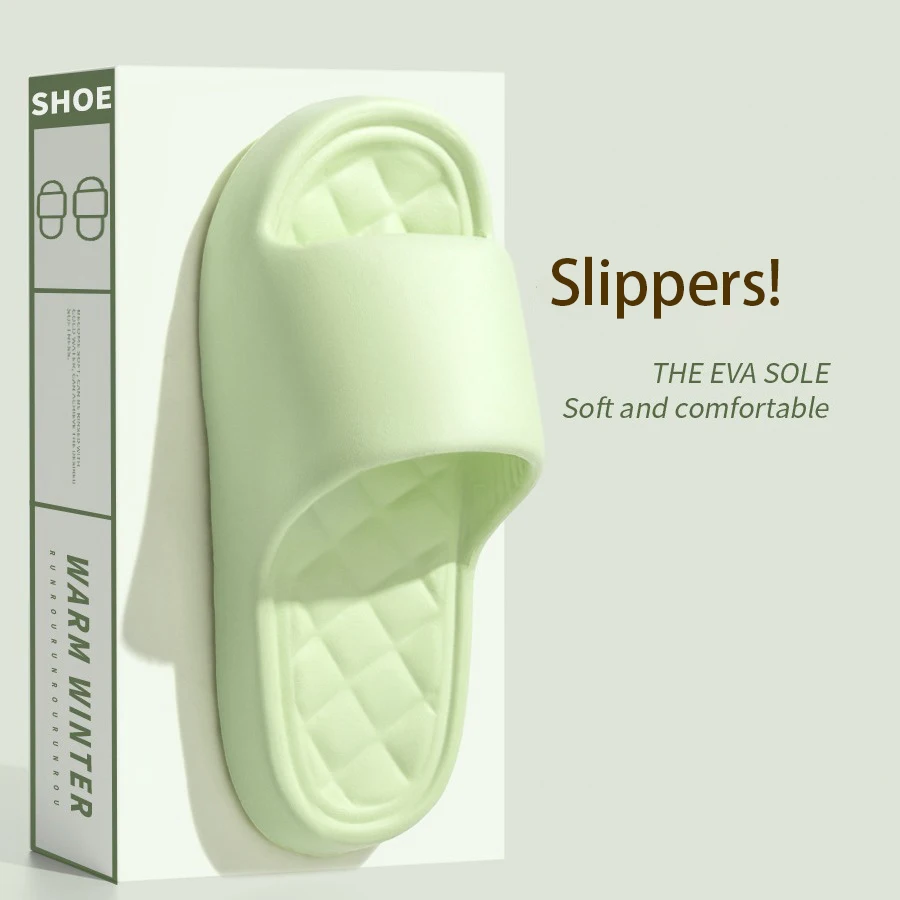 2024 Hot Selling Super Soft Fashion Style Sports slippers Thick Sole Foam Eva slippers for Women Outdoor Hotel Bathroom