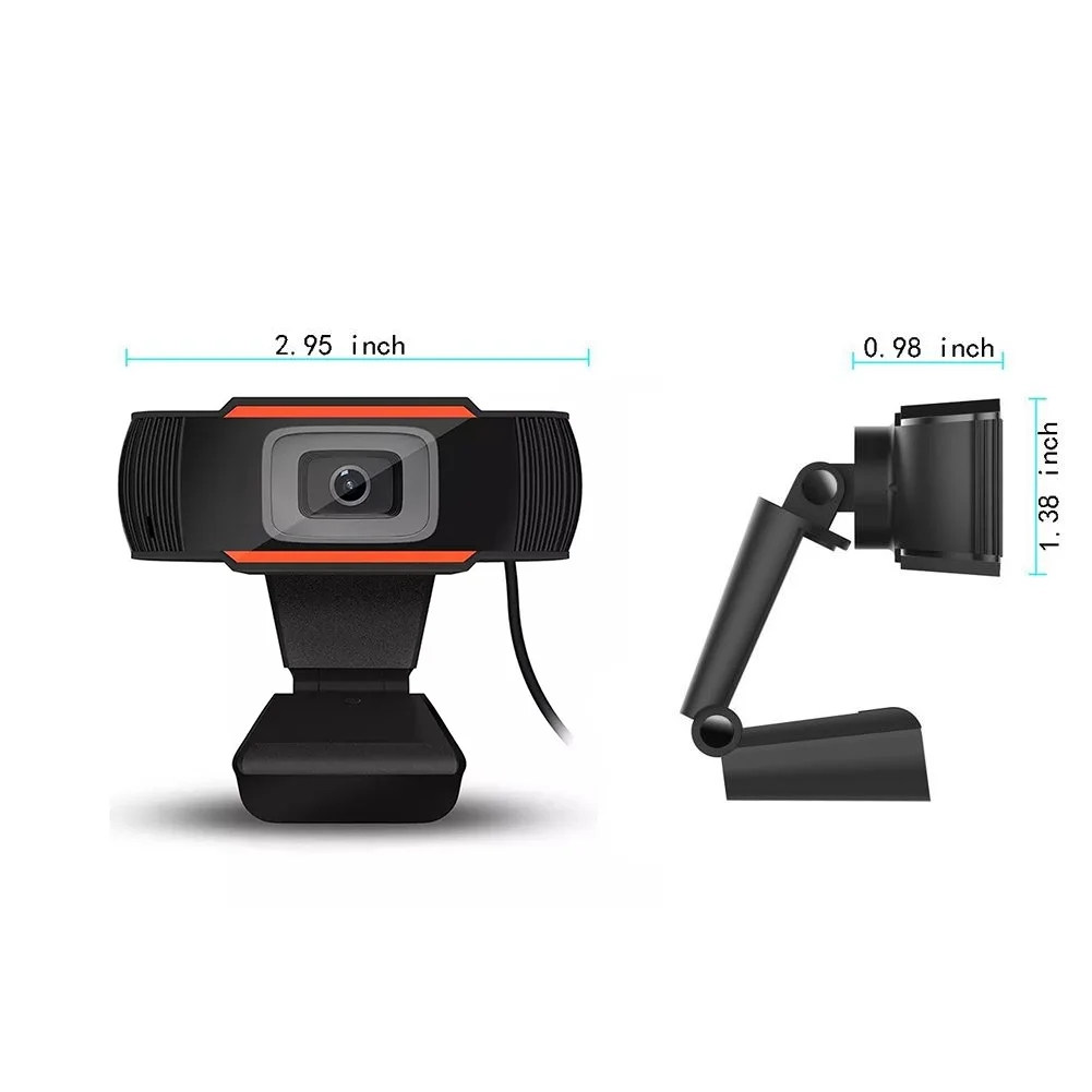 
HOT 720P Built in Mic Webcam Cover Ultra HD Webcam for Video Conferencing, Recording, and Streaming 