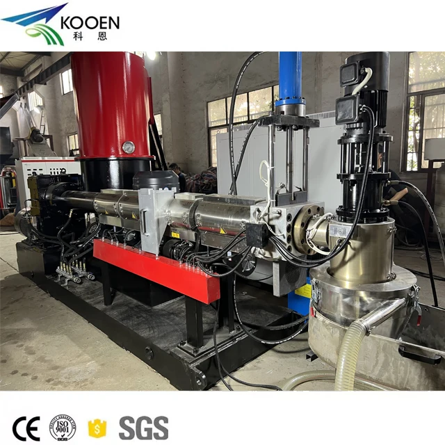 High Quality automatic Waste PE shrink film PP bag compactor pelletizing pellet extruder extrusion machine