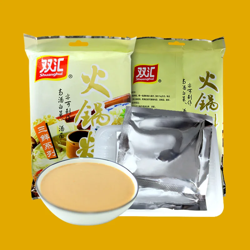 Оптовая продажа Shuanghui 200 г Sanxian косточковый бульон со смелым вкусом горячая кастрюля основа для супа и
