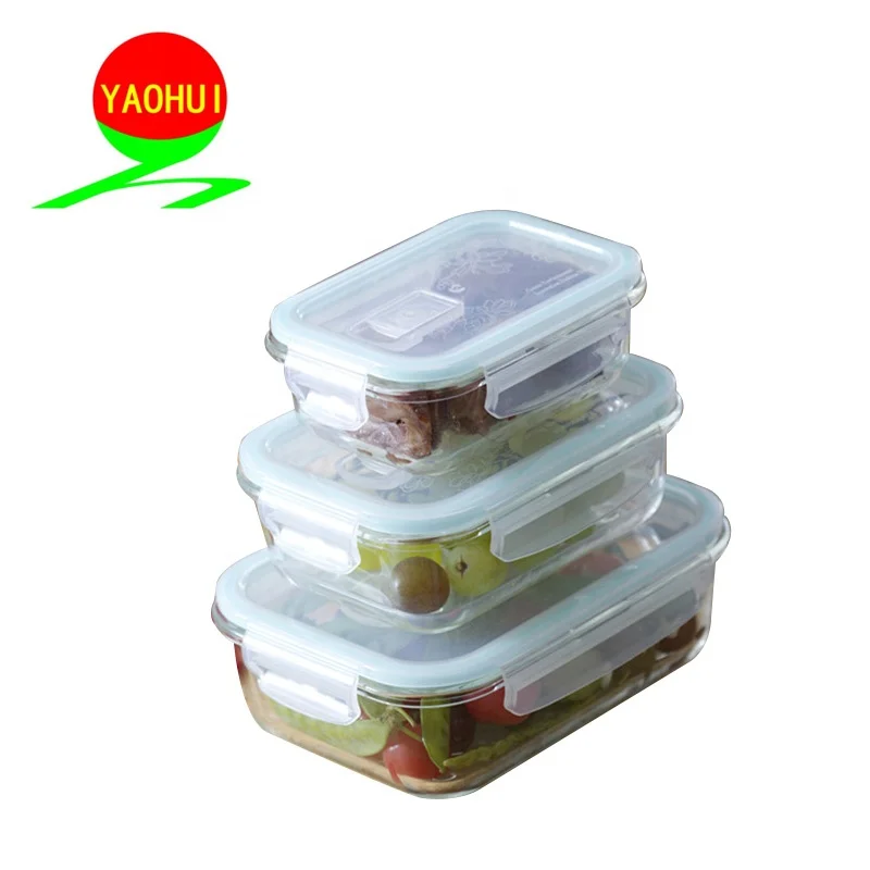top selling wholesale glass container with low price glass food storage