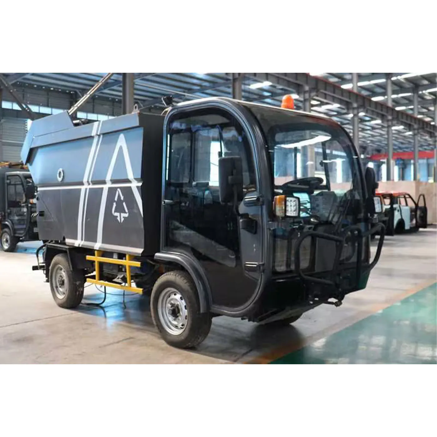 KEYU Electric Garbage Trash Can Lifter Large Collection Pure Electric Sanitation Garbage Truck