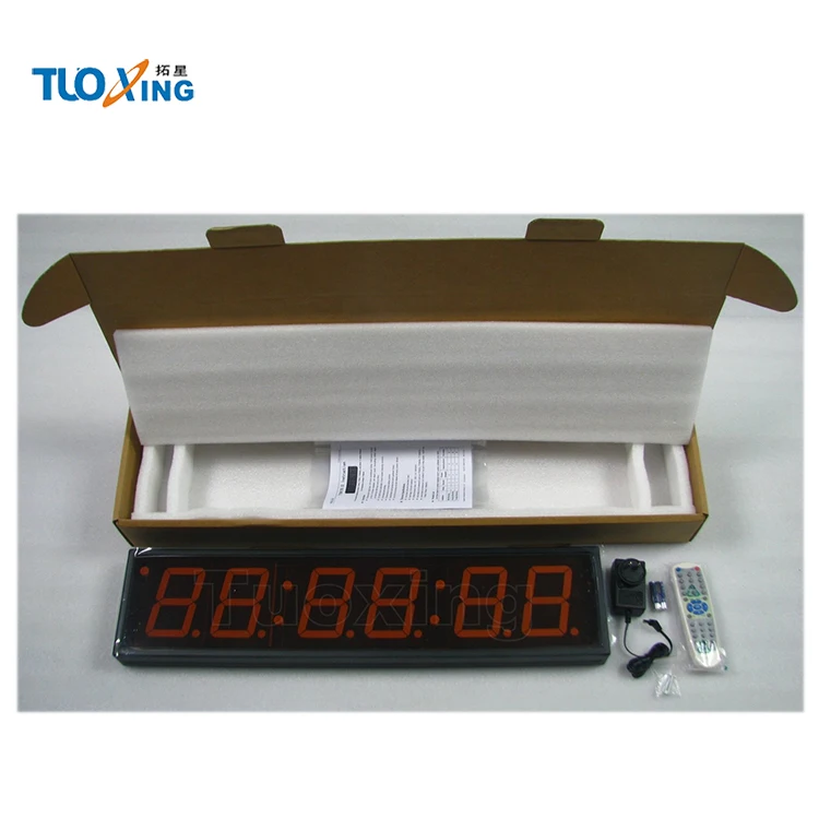 4 inch 6 digits led digital timer WIFI calibration clock