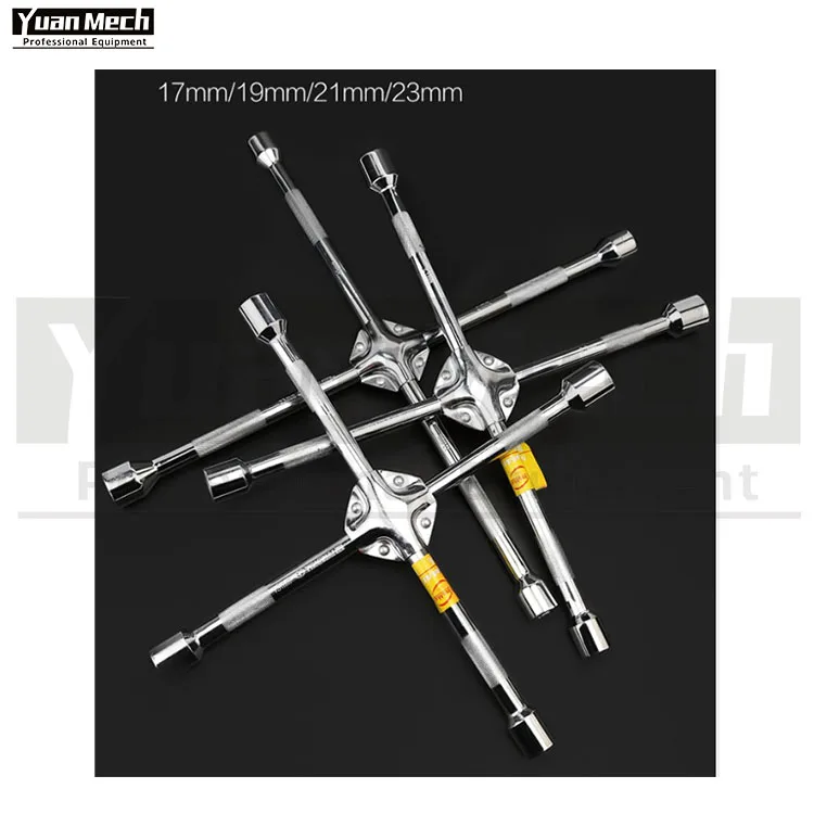 Various Specifications Automobile Car Repair Lug Nut Four Way Socket Multi Cross Tool Wrench