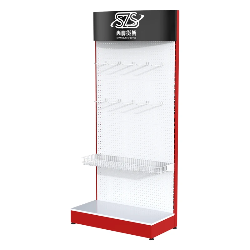 custom flooring pegboard shelf metal pegboard hook accessories hanging display rack storage shelf