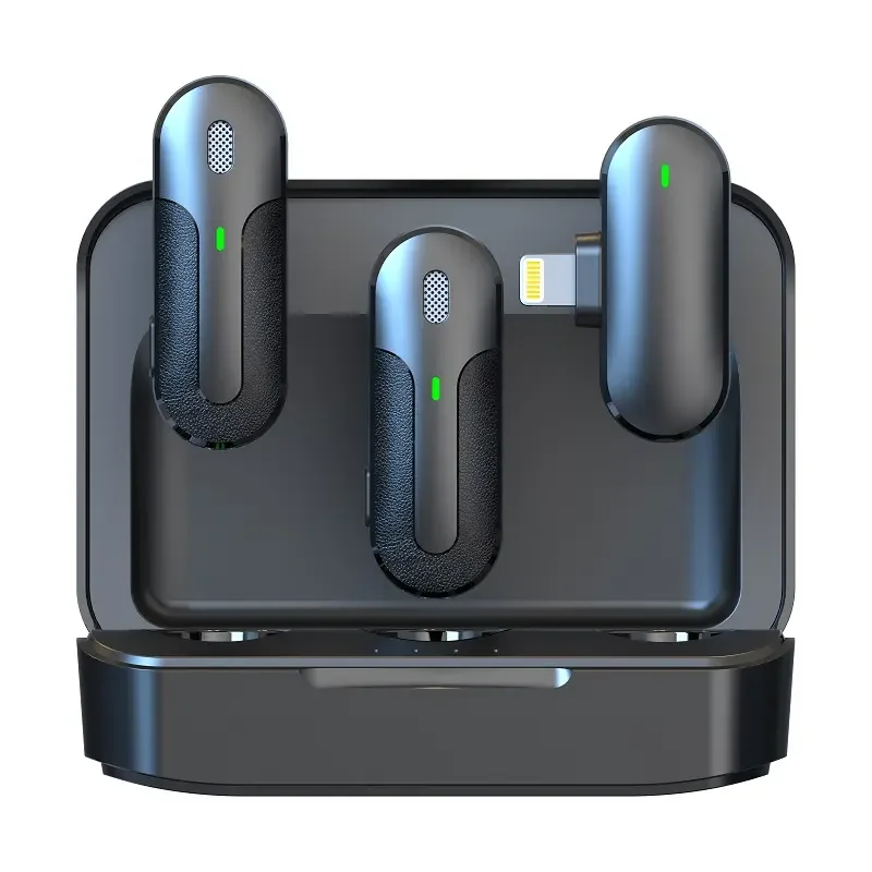 M8-2L Professional Lapel Lavalier Wireless Recording Microphone Mini Mic for Mobile Phone