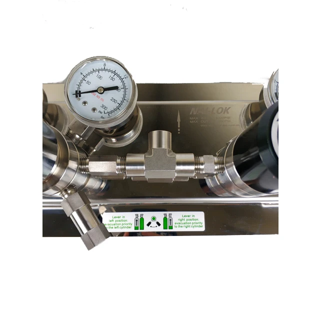 High Quality Gas Supply Manifolds Gas Pressure Regulator Panel System for Oxygen Nitrogen CO2 -40~+74 Deg C 4000, 500psig