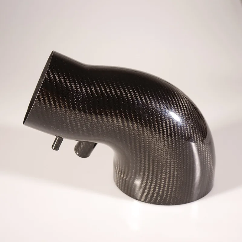 High modulus curved carbon fiber intake tube, bent carbon exhaust pipe tube