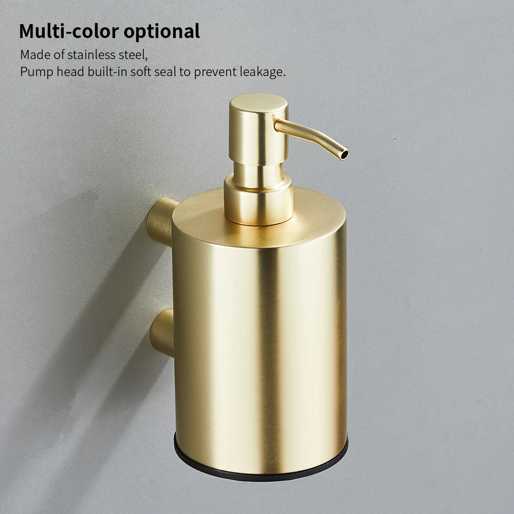 500 ml Brushed Nickel Stainless Steel Kitchen Bathroom Liquid Soap Dispenser With Pump