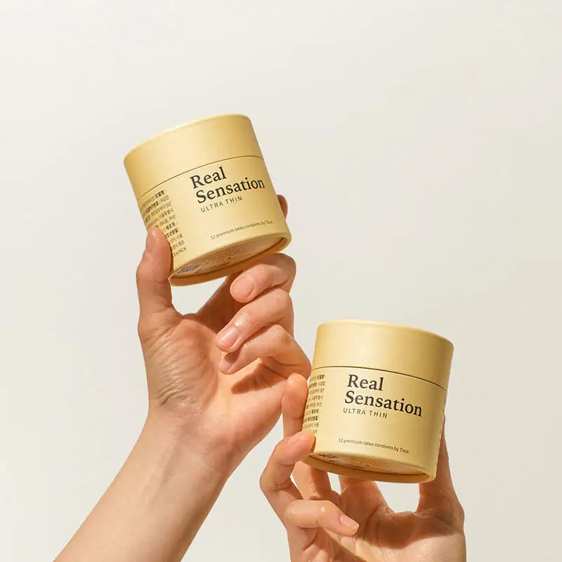 Biodegradable Cylinder Packaging Bottle Printing Gift Container Soy Wax Loose powder Package Box Cosmetics Paper Tube