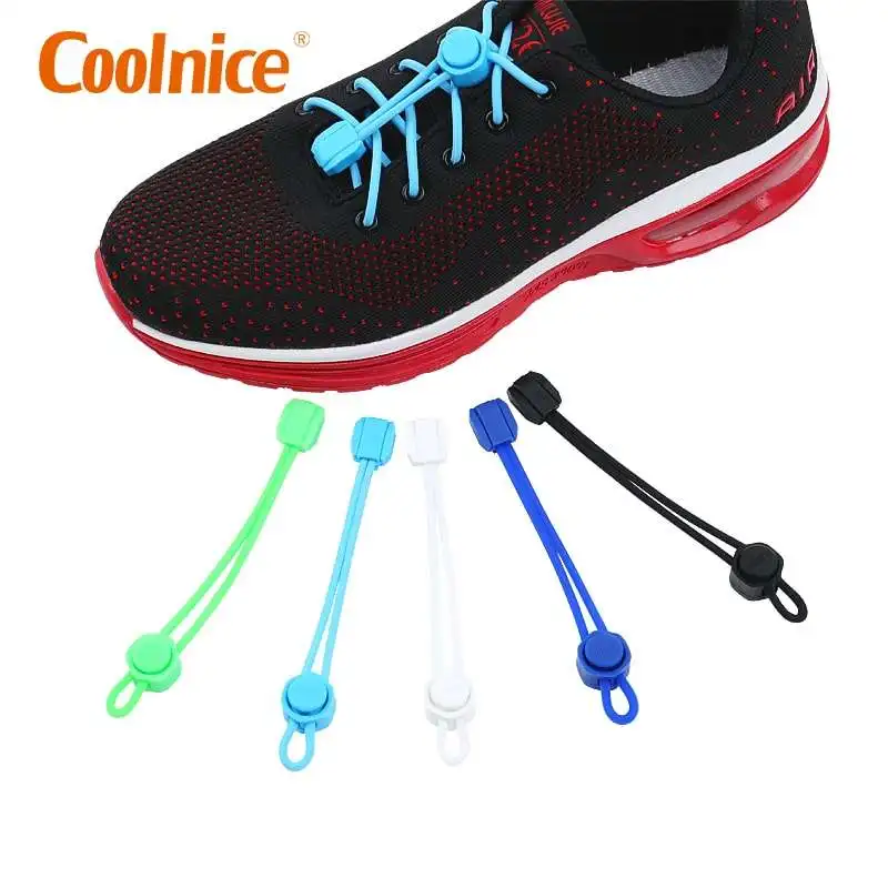 Hot sale No tie shoelace lock round China factory Newest Fashion silicone lock Shoe laces