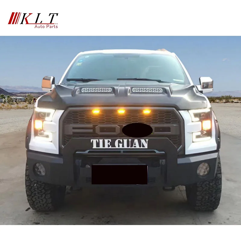 KLT High Quality Raptor Style Bonnet Engine Hood Fit For Ford F150 2018-2021
