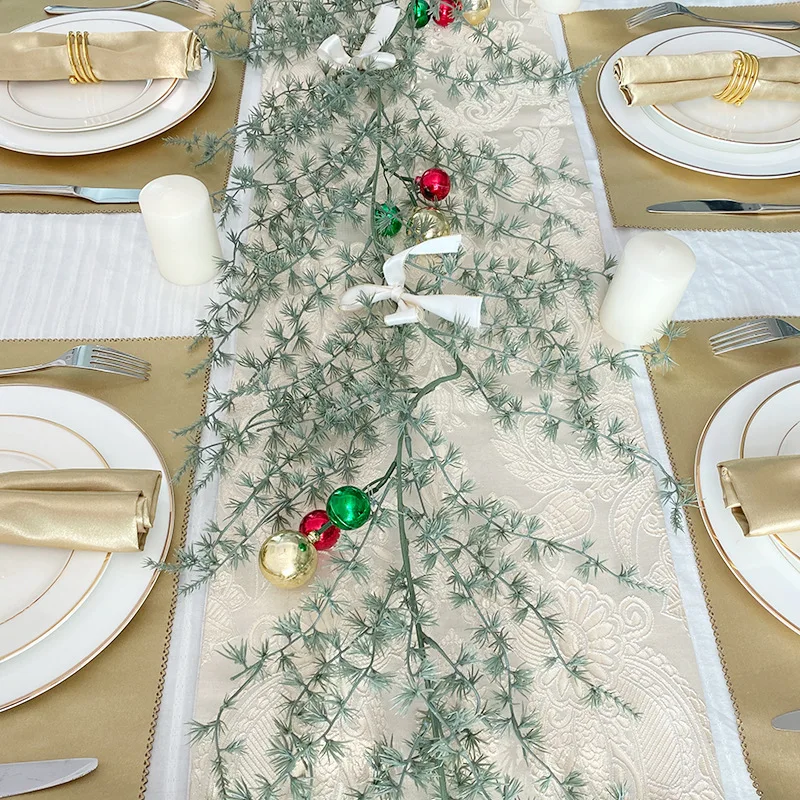 Christmas Garland 1.8m Artificial Pine Garlands Greenery Plant Winter Decor Garlands for Holiday Xmas Decor