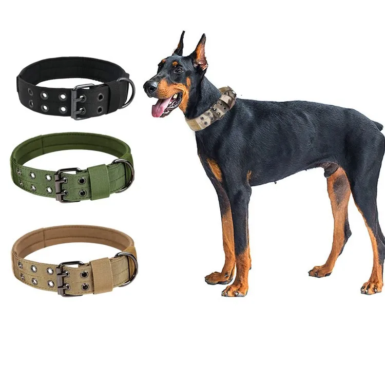 2023 Manufacturers Wholesale Custom Personalized Adjustable Heavy Duty Weight Sports No Pull Tactical Dog Collar